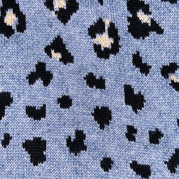 BOGO | Nine West Periwinkle Leopard Sweater - XSP - Picture 4 of 9